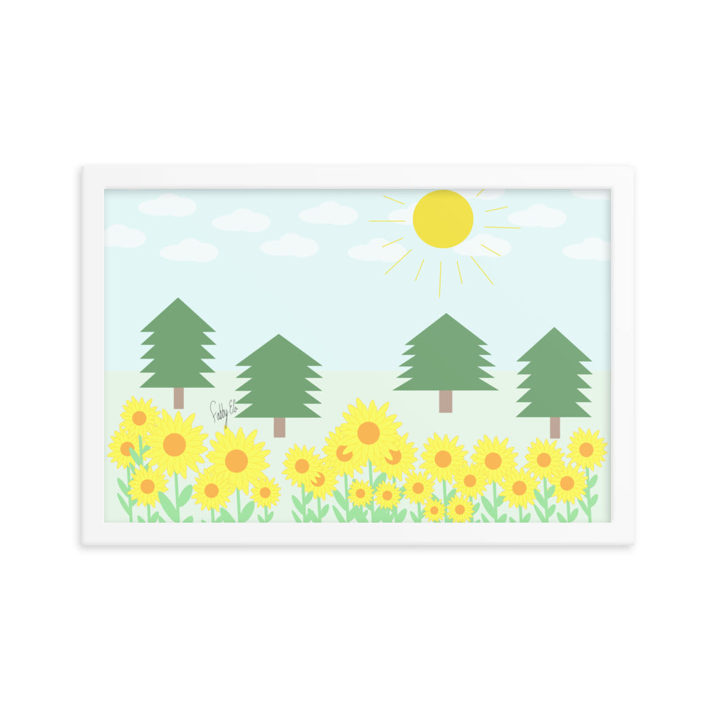 Peace day (horizontal) framed poster