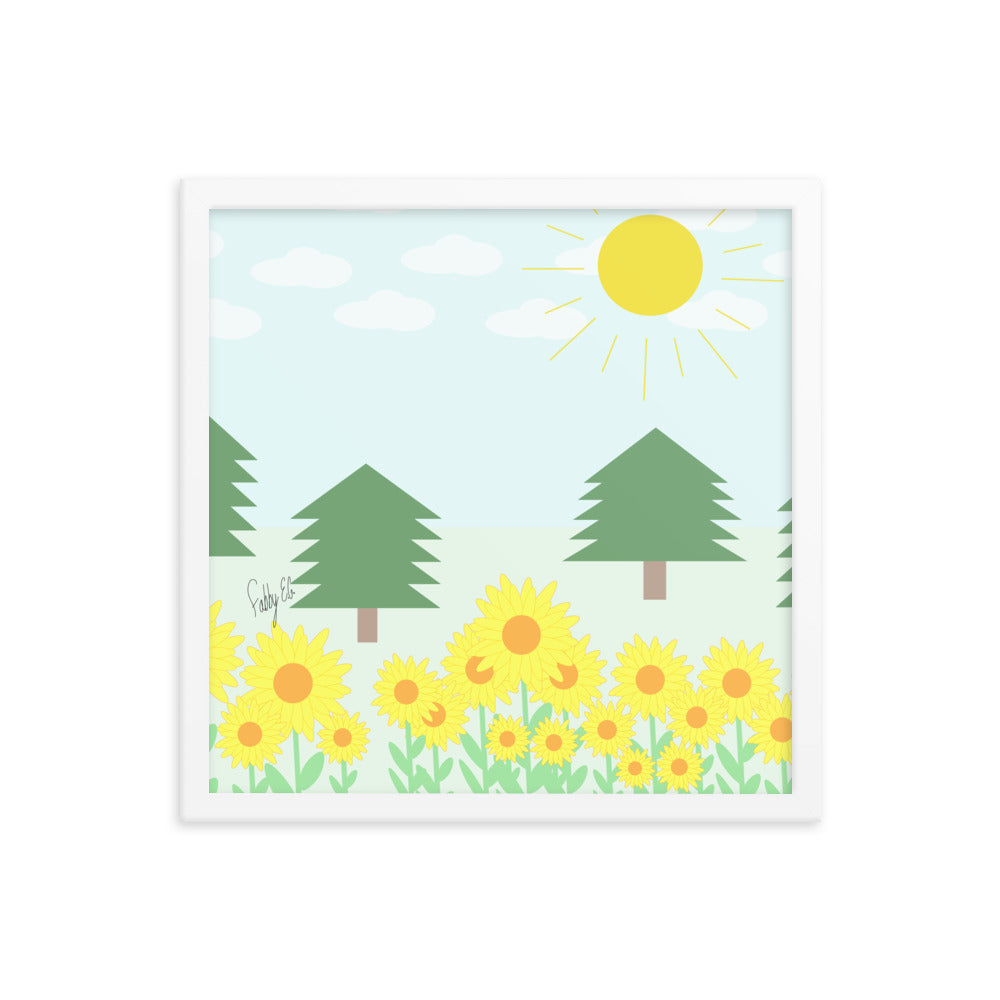 Peace day (horizontal) framed poster