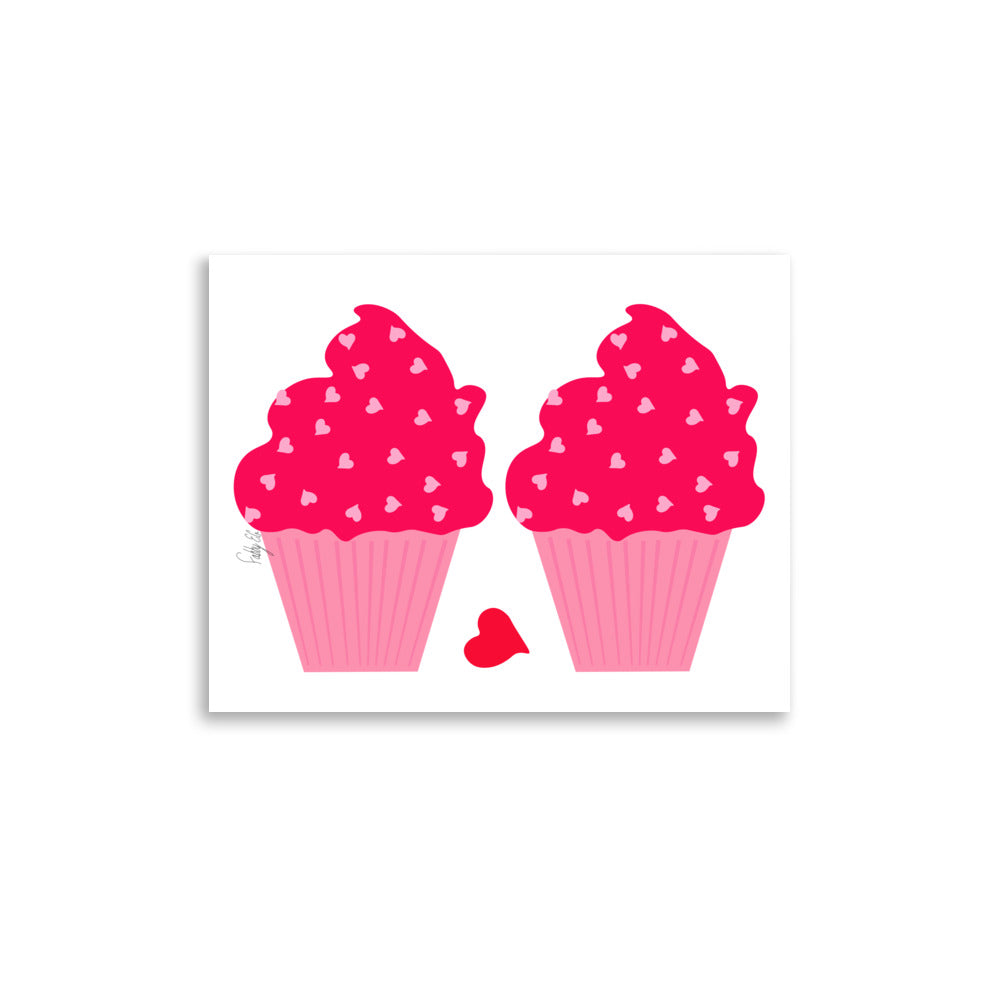 Cupcakes in love Poster