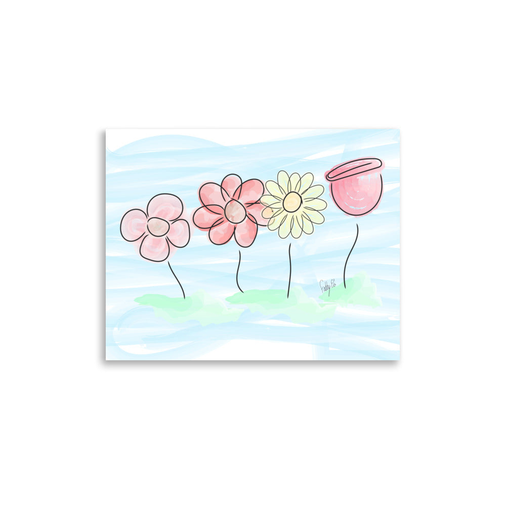 Buying myself four flowers Poster