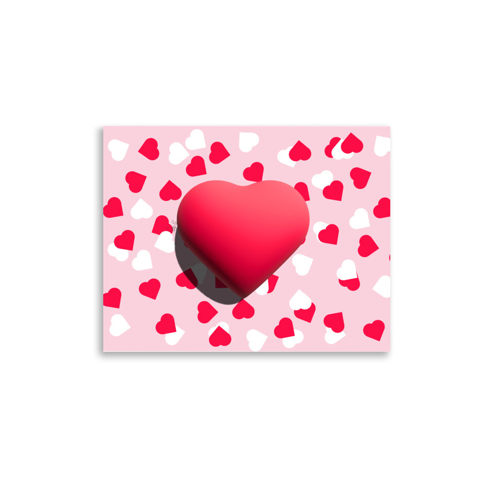 Valentines heart for love Poster