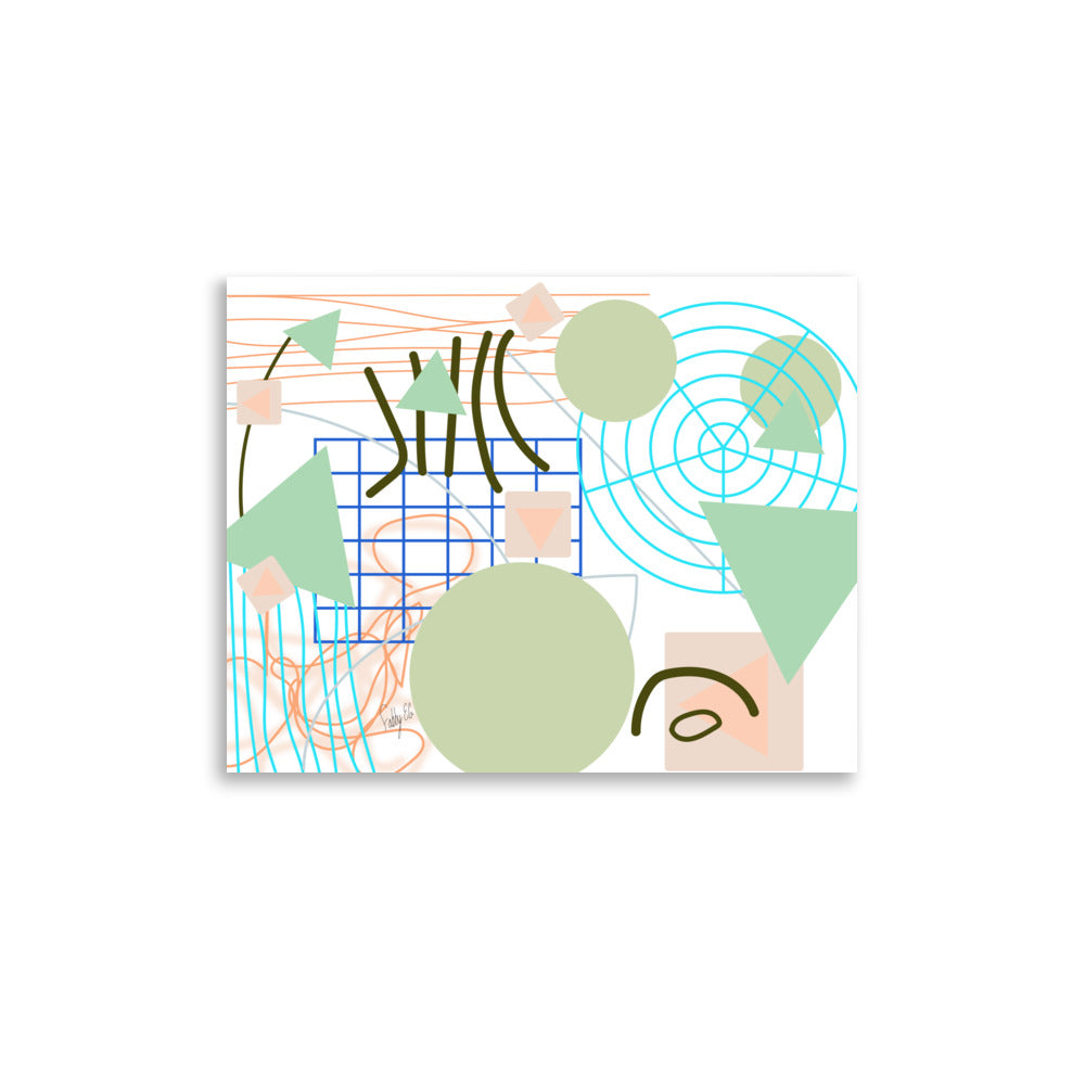 Triangular green circles, Poster