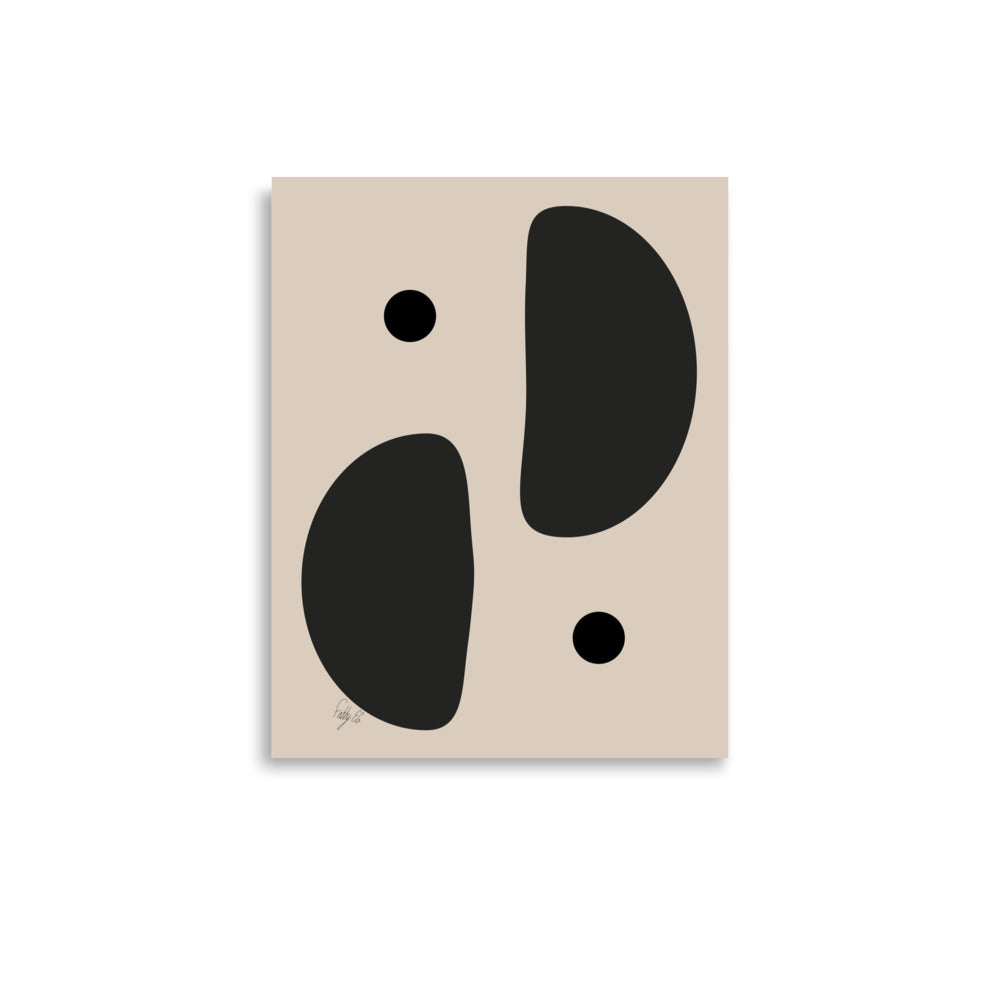 Mirror effect dots pale Poster