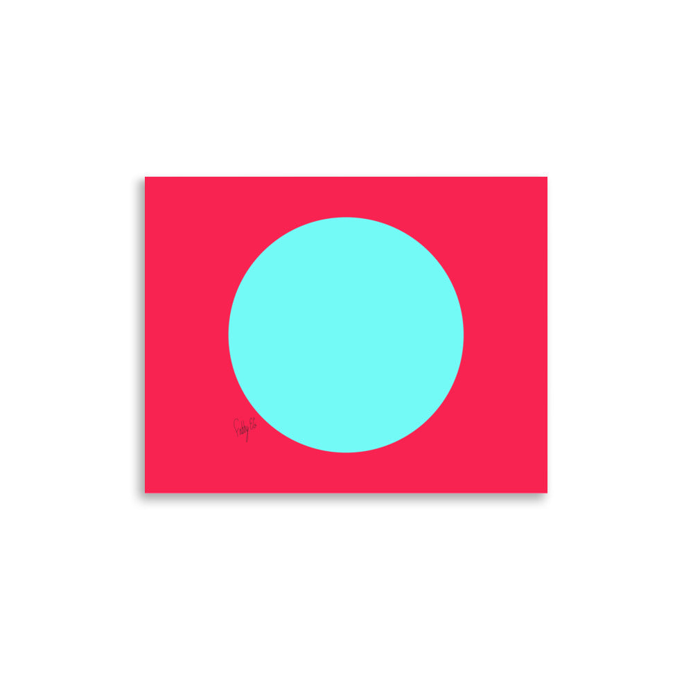 Circling around pink Poster