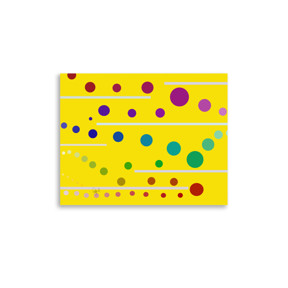 Follow along light yellow Poster