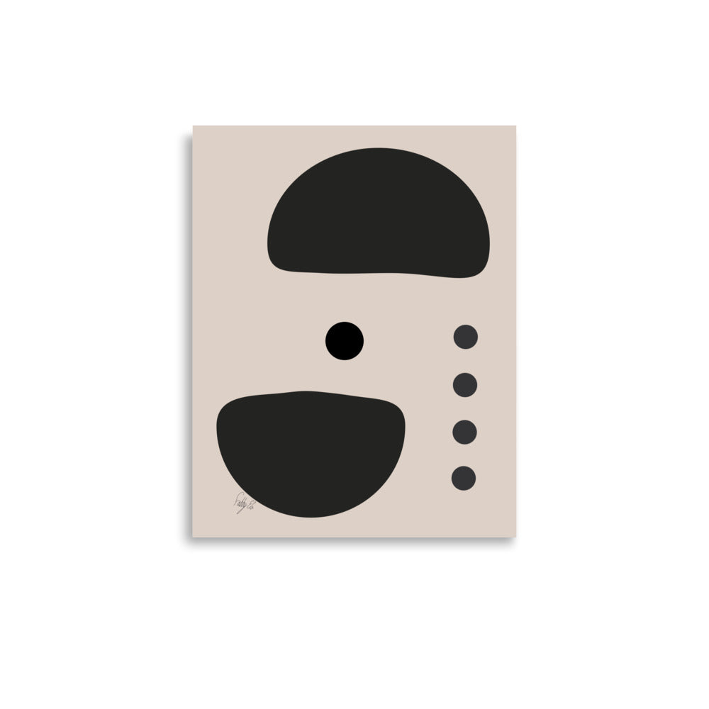 Dots taking sides light pale Poster