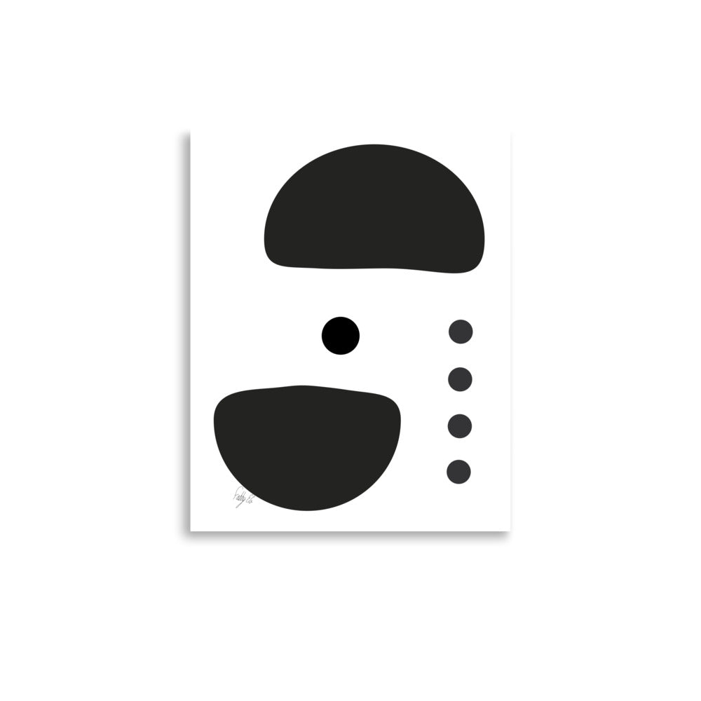 Dots taking sides white Poster