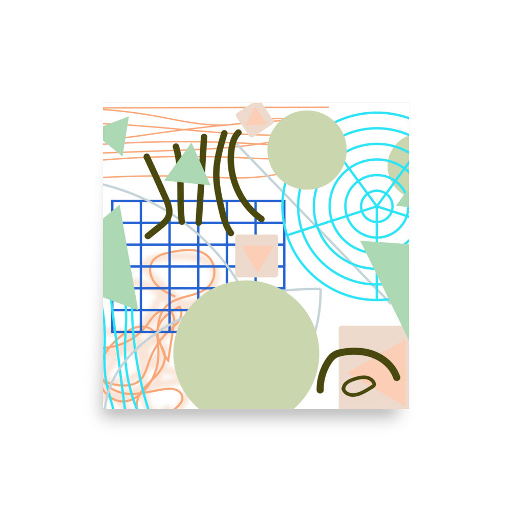 Triangular green circles, Poster