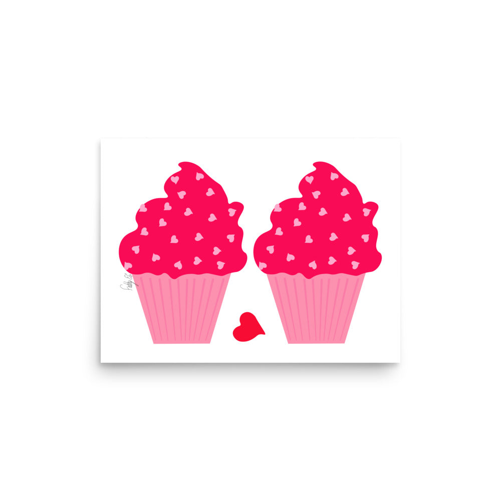 Cupcakes in love Poster
