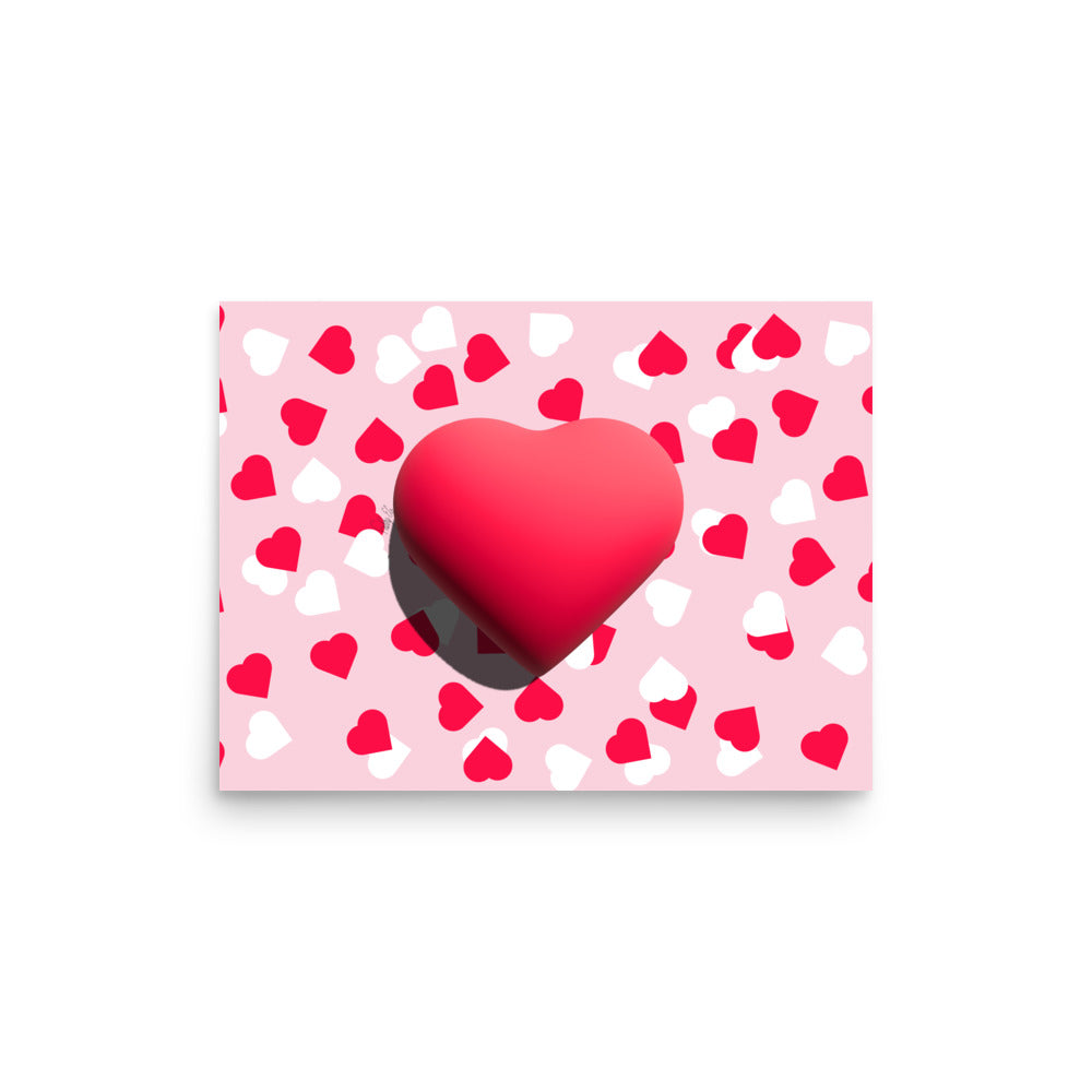 Valentines heart for love Poster