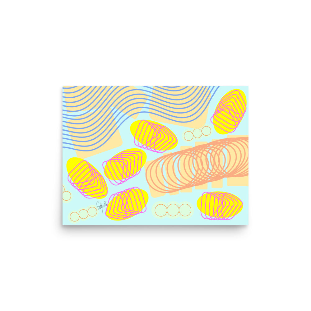 Spiral momentum (white), Poster