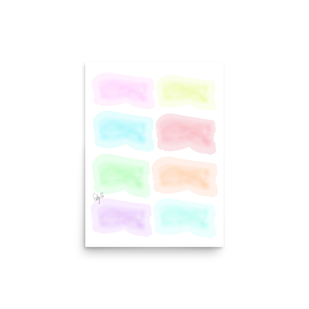Watercolor Stages Poster
