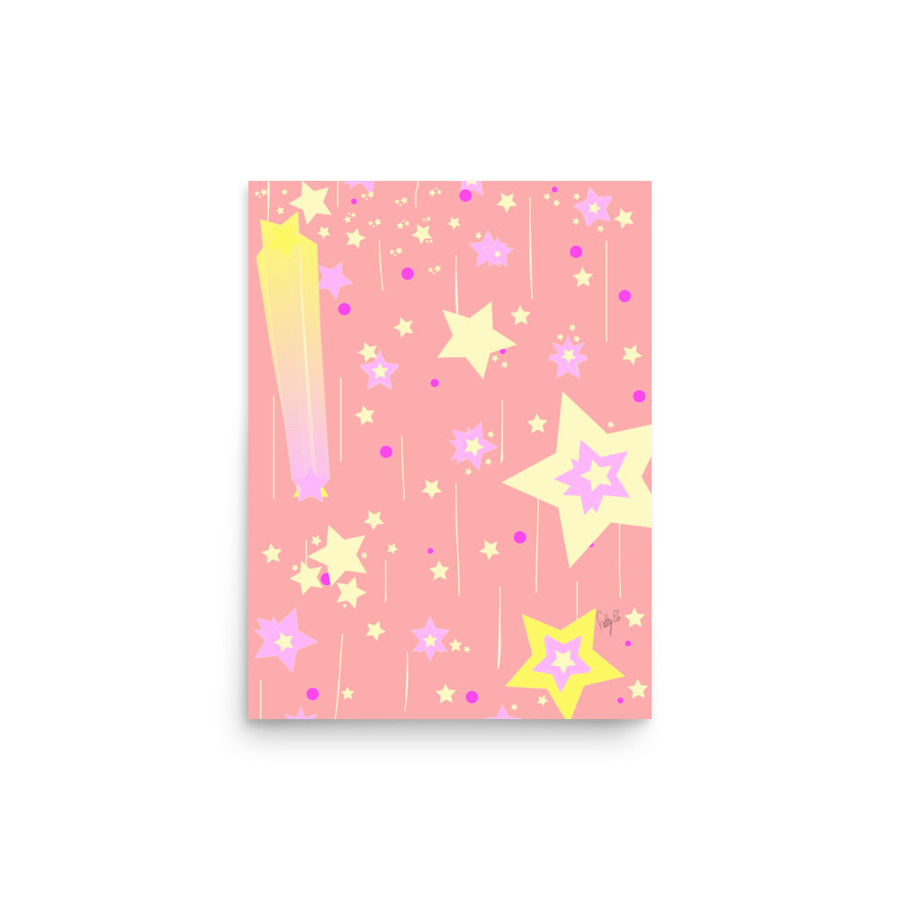 Yellow Stars Poster