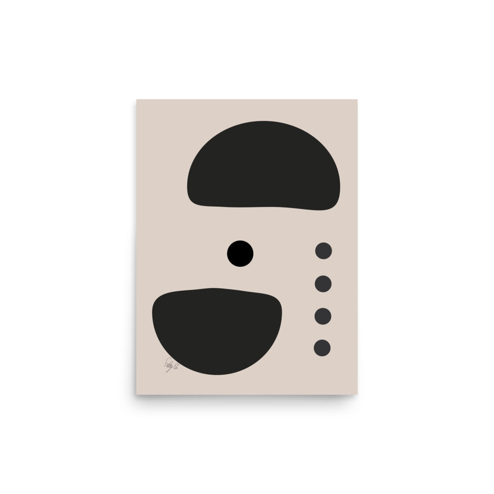 Dots taking sides light pale Poster