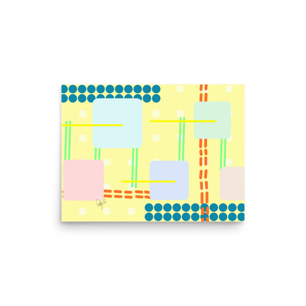 Off grid yellow Poster