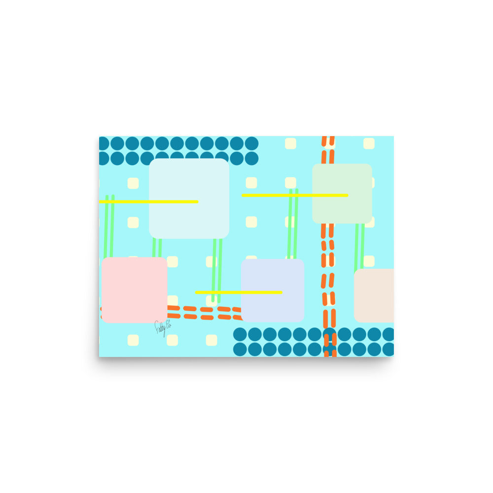 Off grid blue Poster