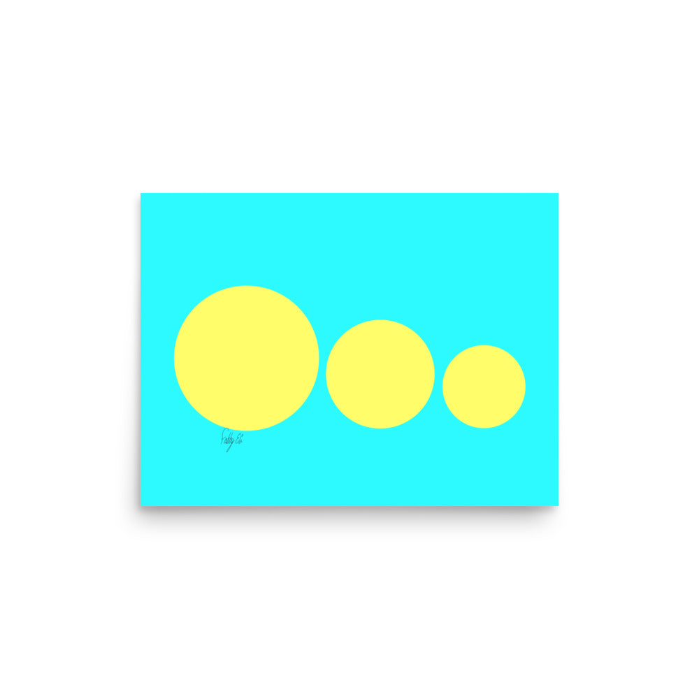 This escalated quickly cyan blue Poster