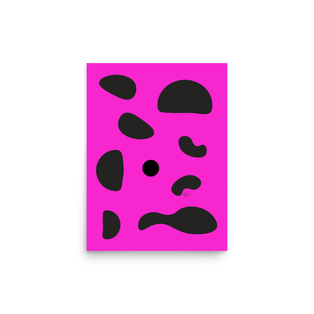 Dots pink Poster
