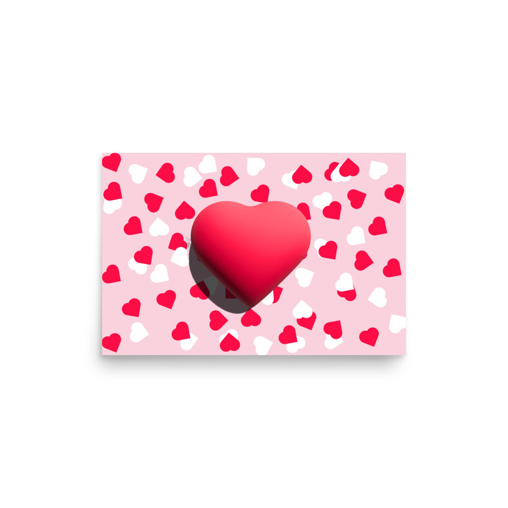 Valentines heart for love Poster