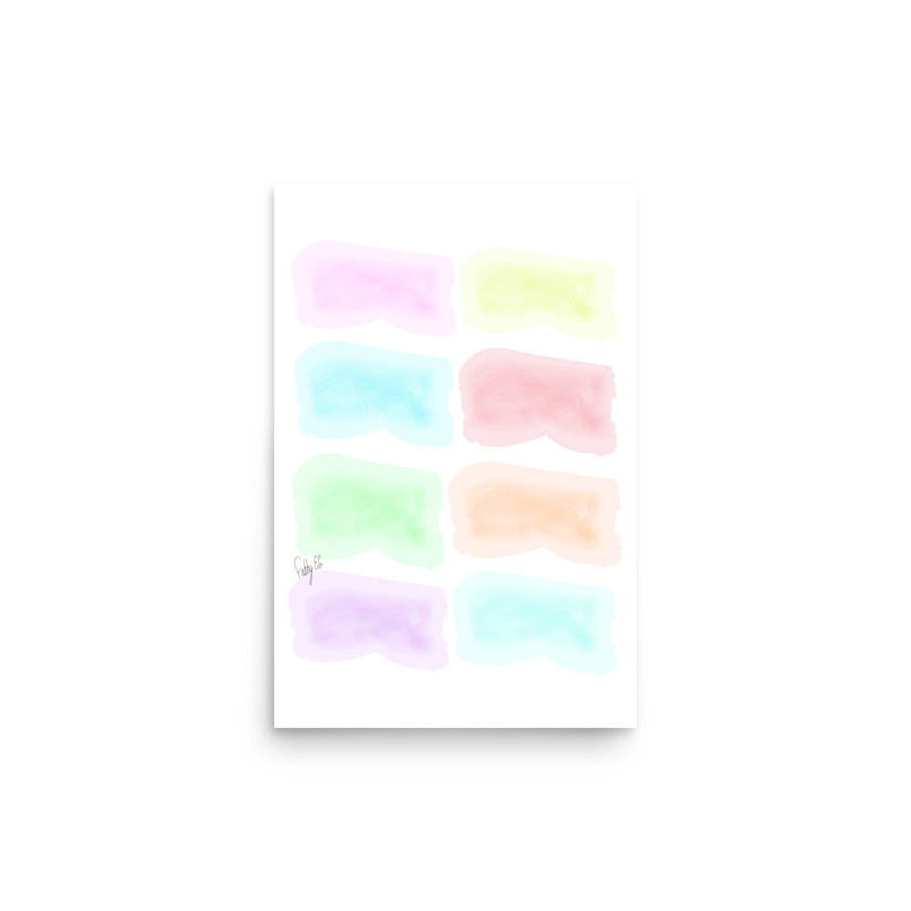 Watercolor Stages Poster