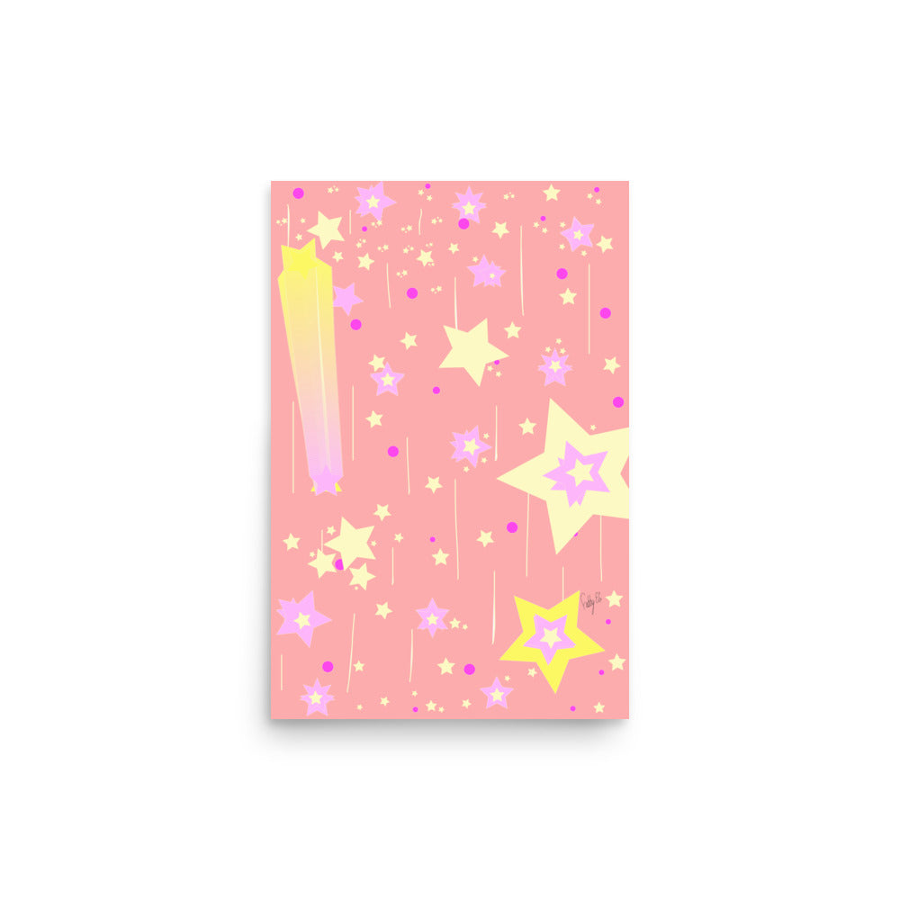 Yellow Stars Poster