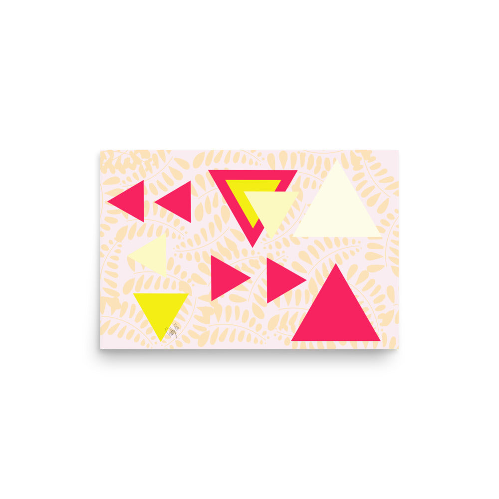 Triangular petals Poster
