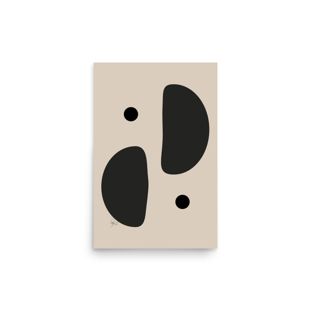 Mirror effect dots pale Poster
