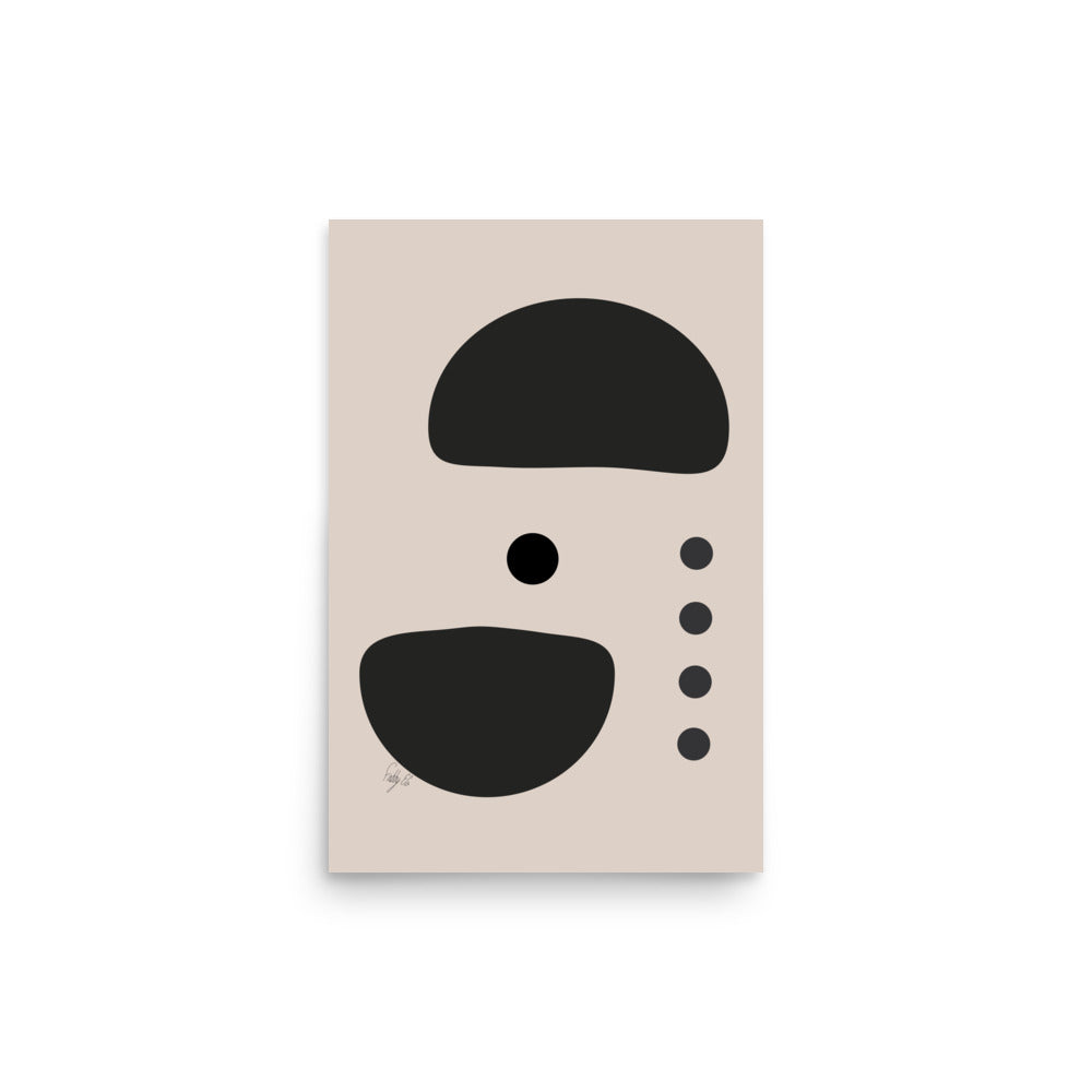 Dots taking sides light pale Poster