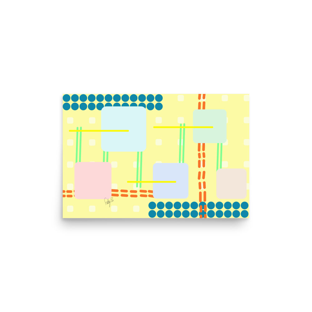 Off grid yellow Poster