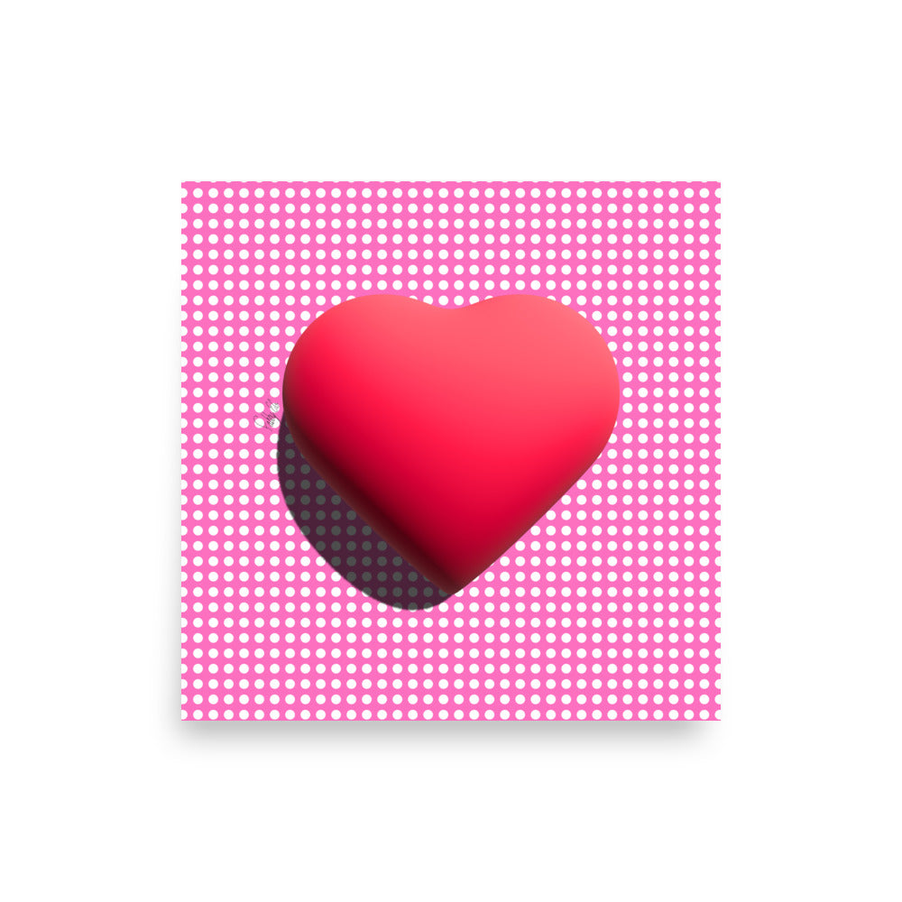 Shining heart for love Poster