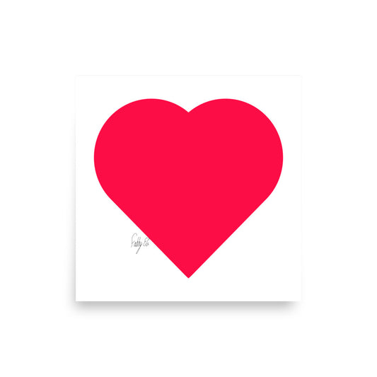 In love (passion pink heart) Poster