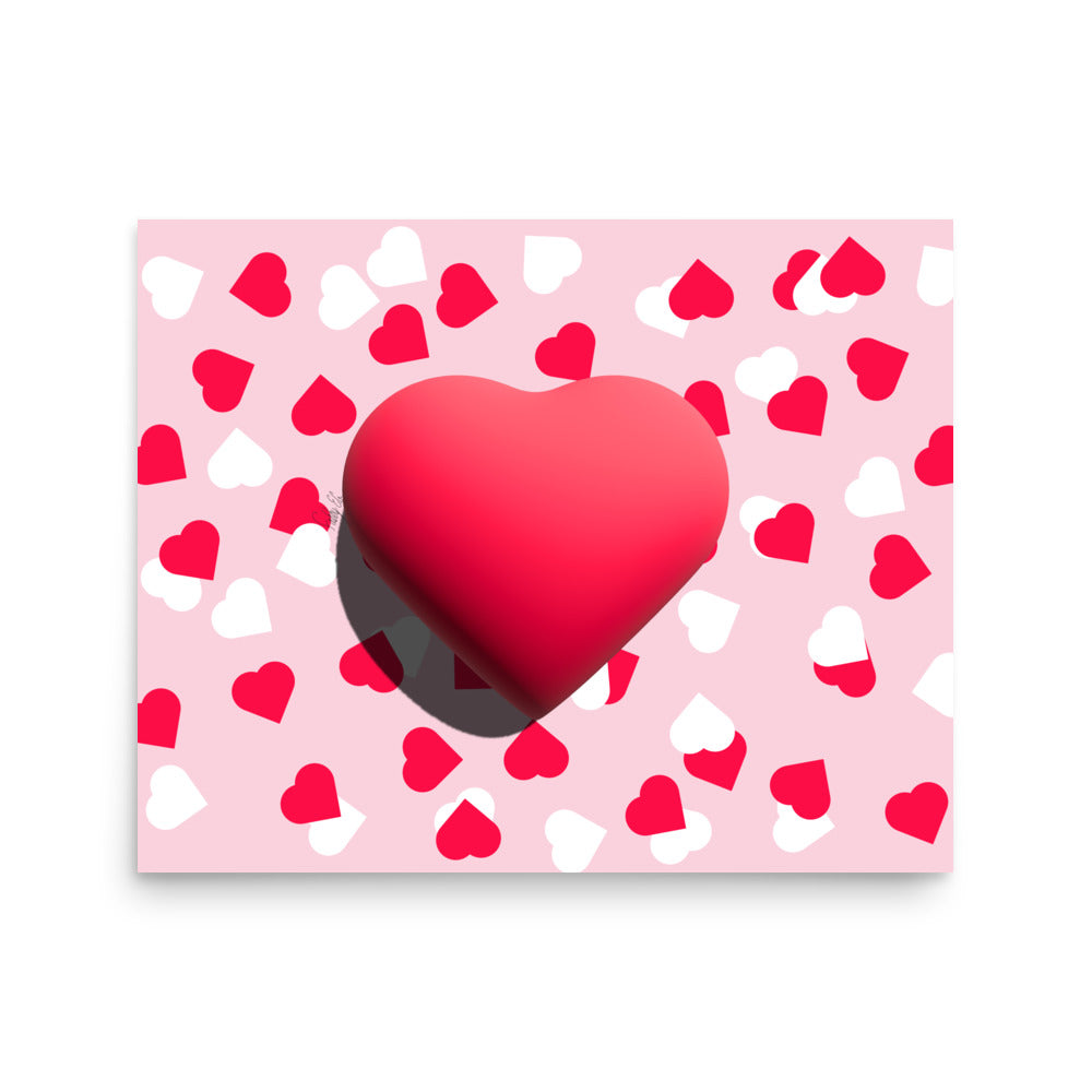 Valentines heart for love Poster