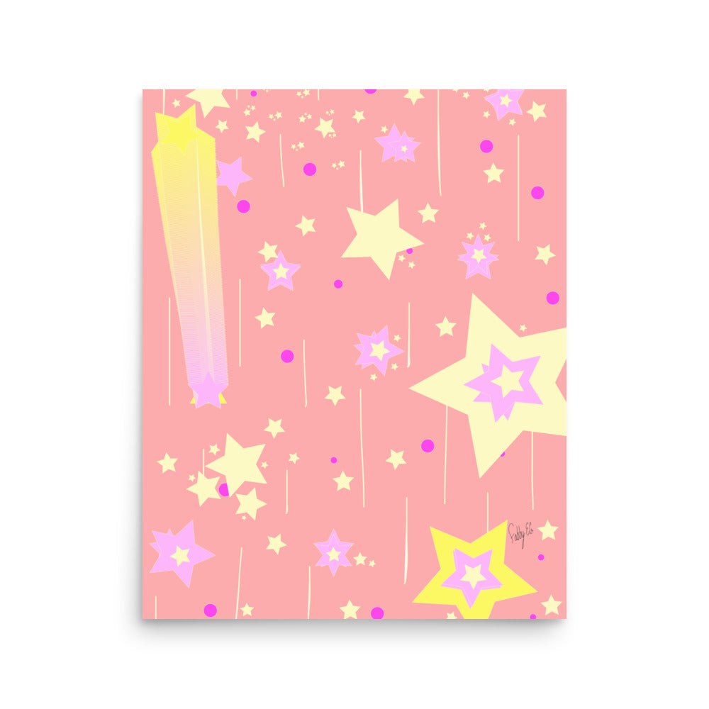 Yellow Stars Poster