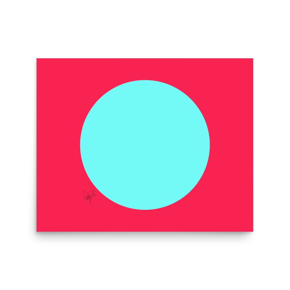 Circling around pink Poster