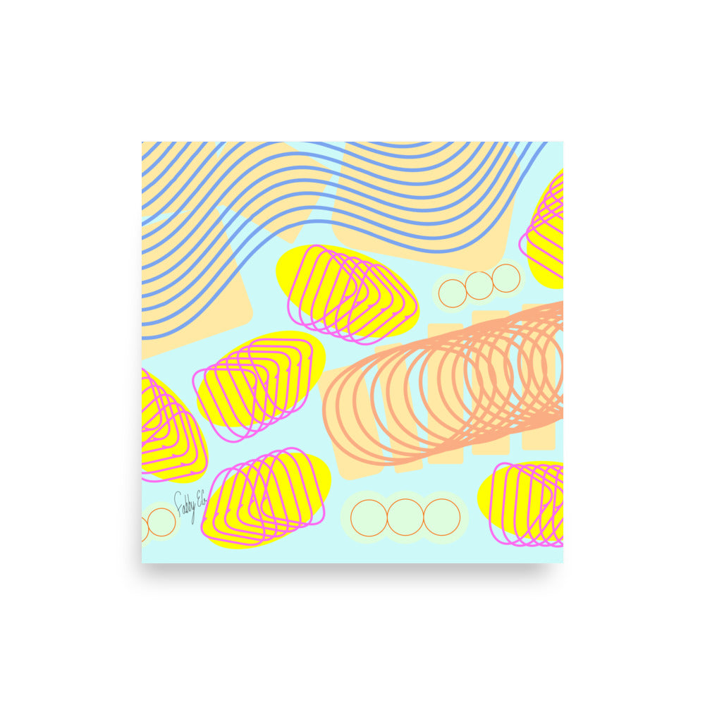 Spiral momentum (white), Poster