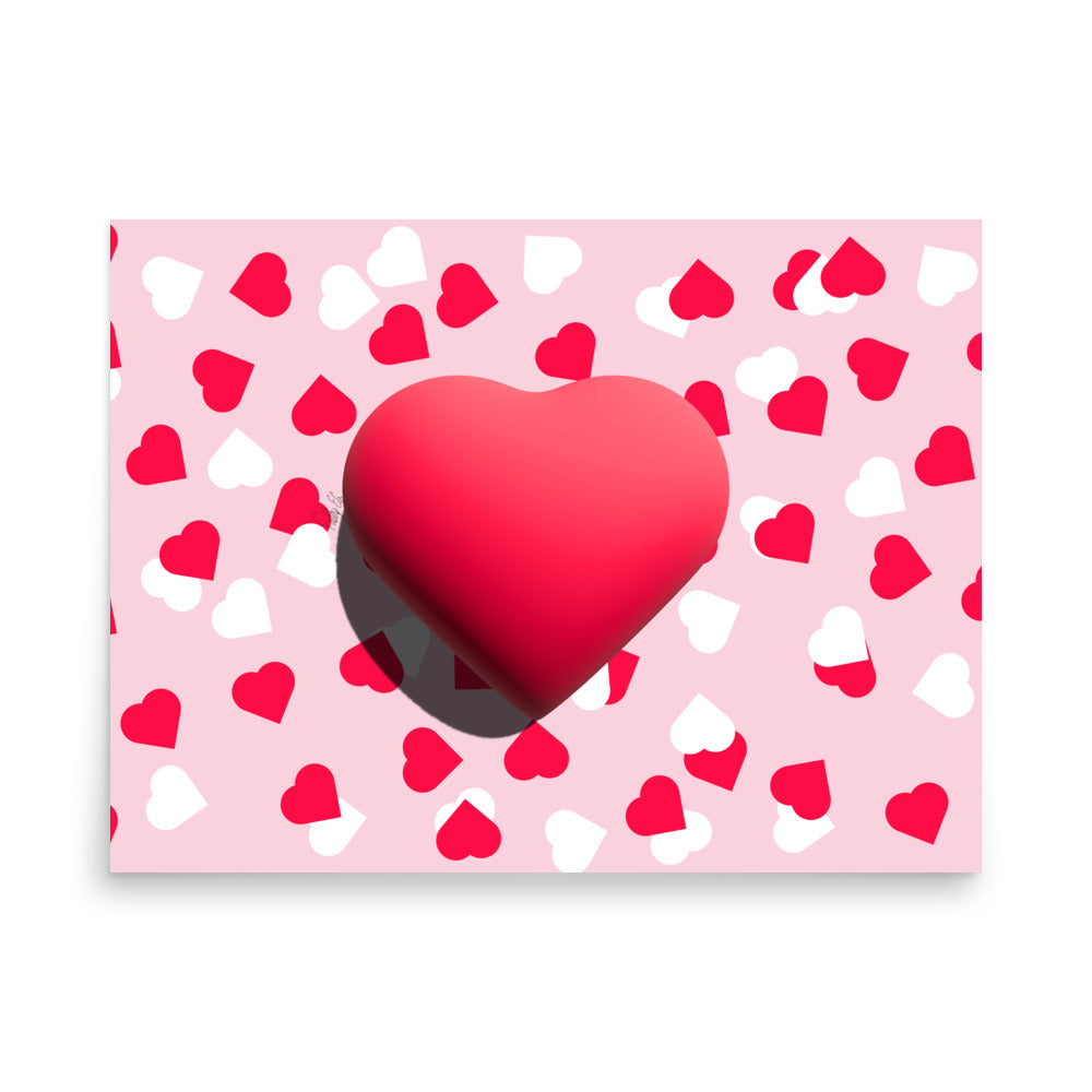Valentines heart for love Poster