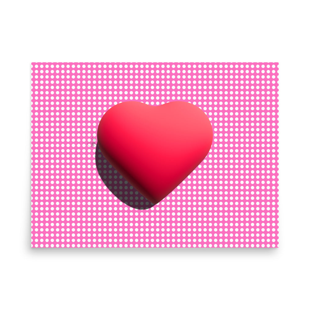 Shining heart for love Poster