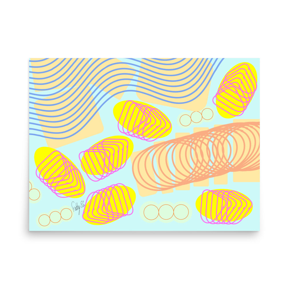 Spiral momentum (white), Poster