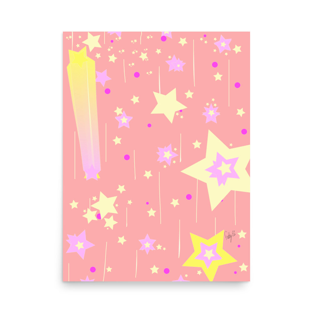 Yellow Stars Poster