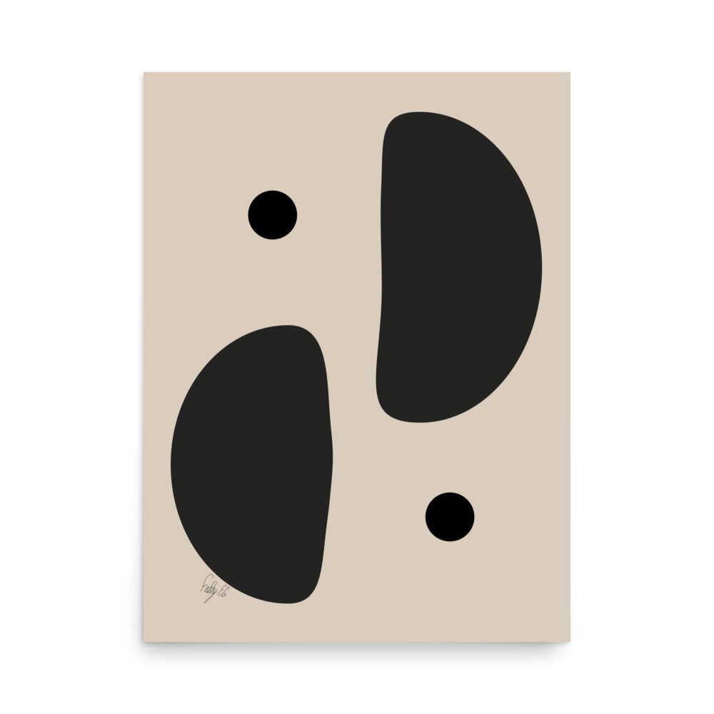 Mirror effect dots pale Poster