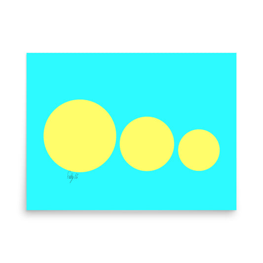 This escalated quickly cyan blue Poster