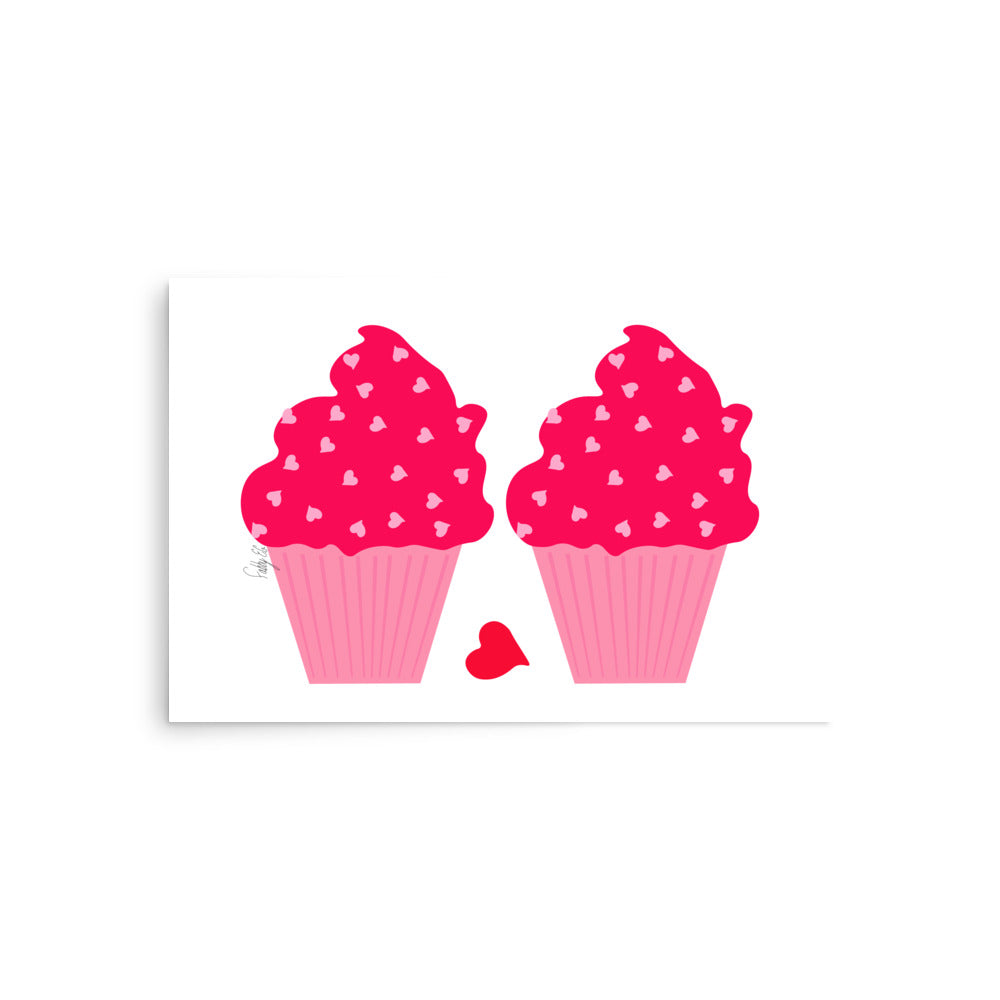 Cupcakes in love Poster