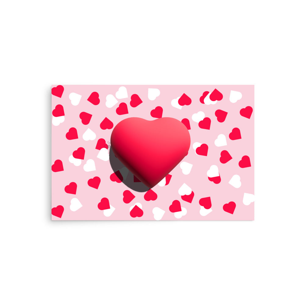 Valentines heart for love Poster