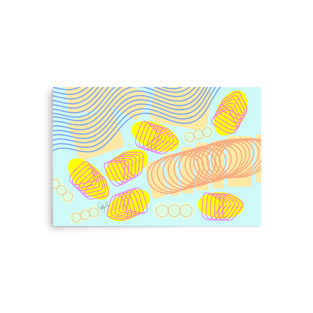 Spiral momentum (white), Poster