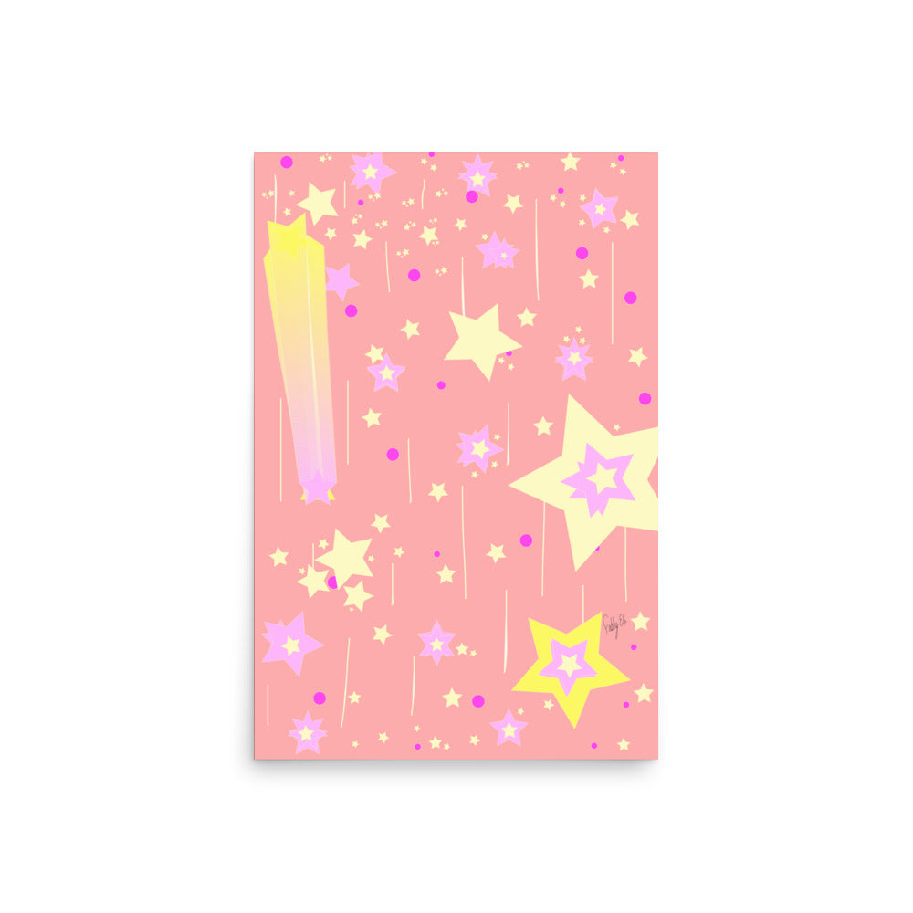 Yellow Stars Poster