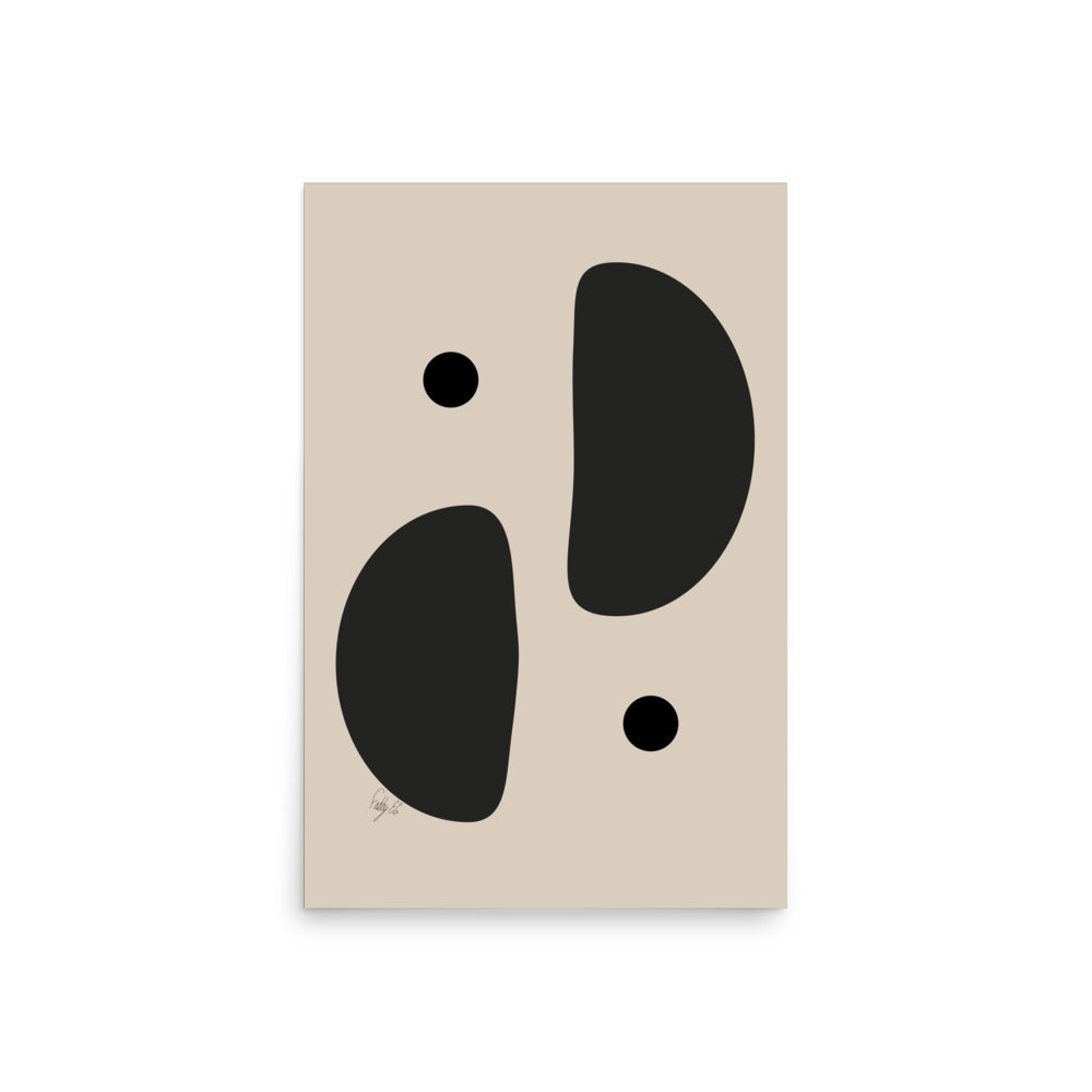 Mirror effect dots pale Poster