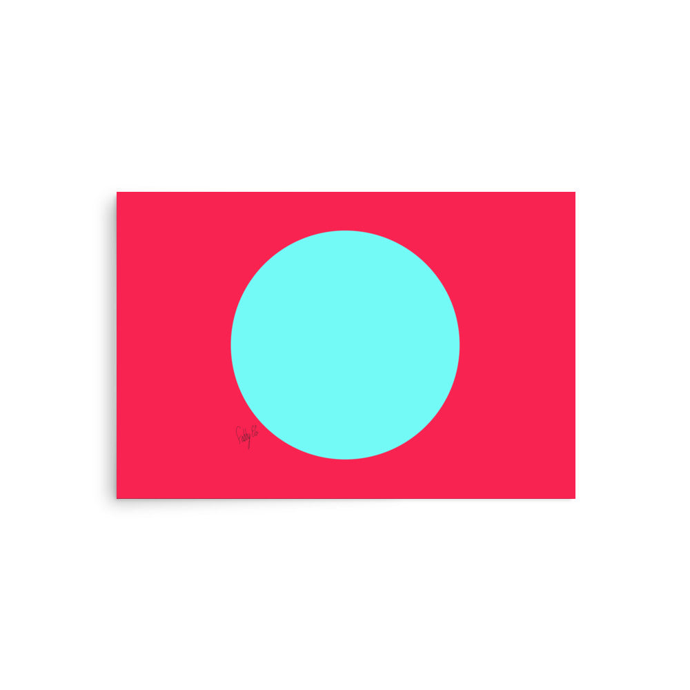 Circling around pink Poster