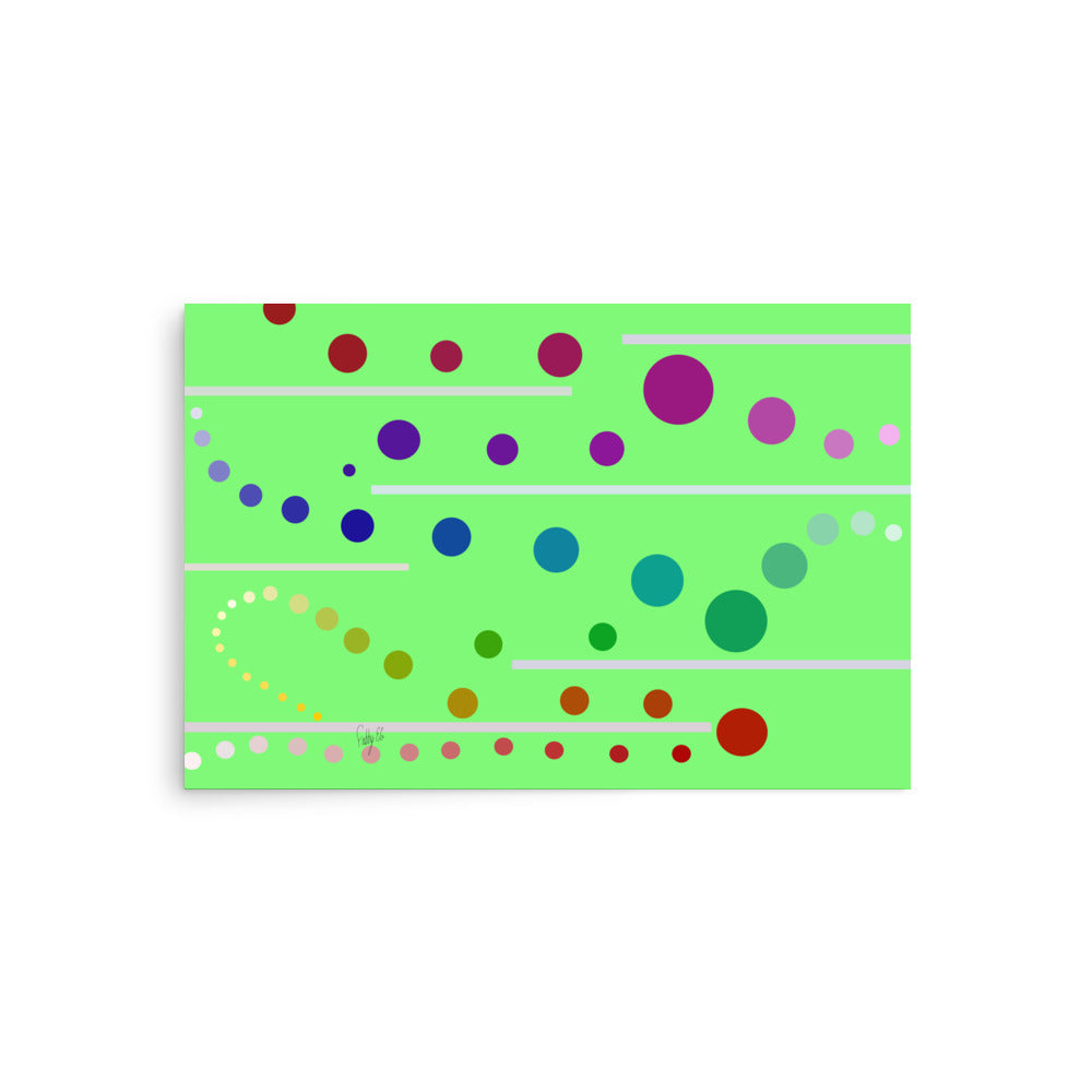 Follow along green Poster