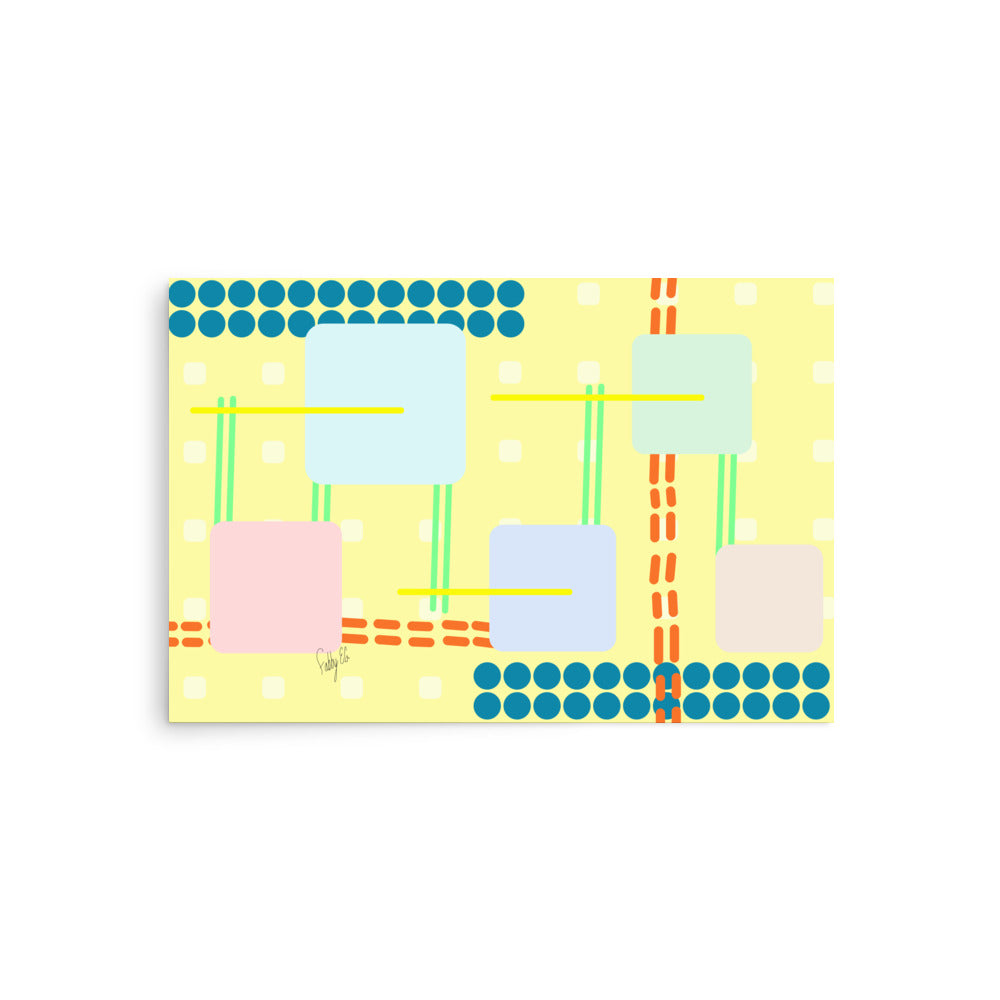 Off grid yellow Poster