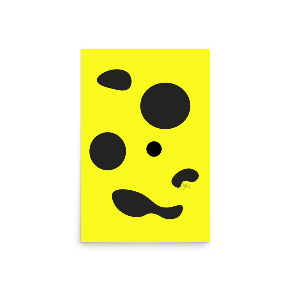 Dots yellow Poster